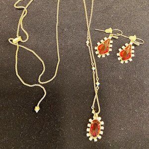 Kendra Scott necklace and earrings